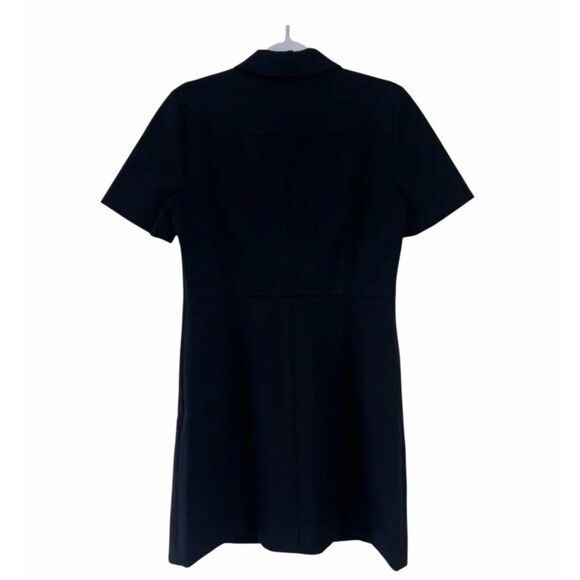 J. Crew Parc Dress Black Carrmen Four Season Stretch Fabric 12 Tall - Picture 6 of 11